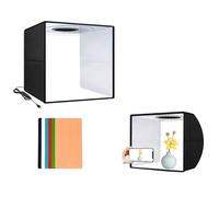 30cm Portable Folding LED Studio Box - Mini Light Tent with 6 Colorful Background Options