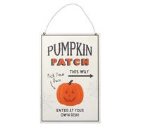 30cm Pumpkin Patch Hanging Sign