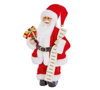 (30cm, Red) Premier Standing Santa with Glasses Decoration