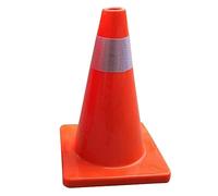 30cm Red Reflective Traffic Cone - Weighted Base for Outdoor Safety Construction Parking and Driving Training - Durable Plastic Road Marker