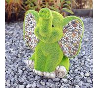 Animal Garden Ornament Moss Effect Flocked Grass Sheep Elephant Dog Snail Decor