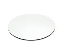30cm Round Glass Coaster Decorative | Mirror Glass Display Candle Plate | Mirrored Candle Tray Vanity Perfume Tray