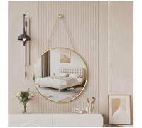 30cm Round Wall Mirror Modern Gold Decorative Mirror Easy Installation Ideal for Bathroom Vanity Living Room BedroomStylish Round Wall Decor (Gold 30cm)