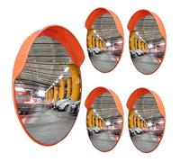 30CM Safety Convex Mirror for Driveway | Wide Angle View Blind Spot | Round Convex Safety Mirror to Enhance Security and Safety for Home, Office, and Garage Entrances (5 Pcs)