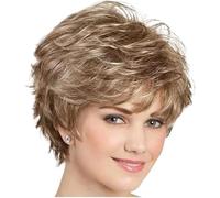 30cm Short Curly Gray Synthetic Wigs