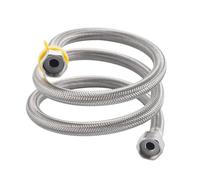 30cm Short Shower Hose 1/2" x 1/2" BSP - Stainless Steel Shower Hose, Flexible Hose Pipe for Bathroom/Kitchen/Toilet Taps/Bidets, Replacement 300mm Leak-Free Shower Connector, UK Standard Fitting