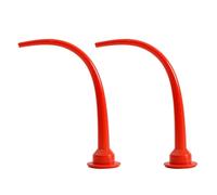 30cm Silicone Cones Nozzles, 2PCS Plastic Cones Nozzles, Red Caulk Nozzle Tip Tool, Caulking Nozzle Applicator Caulking Gun Extension Tips, Caulk Nozzles Applicator for Sausage Caulking Gun (C)