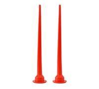 30cm Silicone Cones Nozzles, 2PCS Plastic Cones Nozzles, Red Caulk Nozzle Tip Tool, Caulking Nozzle Applicator Caulking Gun Extension Tips, Caulk Nozzles Applicator for Sausage Caulking Gun (B)