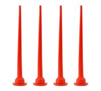 30cm Silicone Cones Nozzles, 4PCS Plastic Cones Nozzles, Red Caulk Nozzle Tip Tool, Caulking Nozzle Applicator Caulking Gun Extension Tips, Caulk Nozzles Applicator for Sausage Caulking Gun (B)