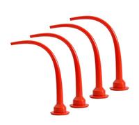 30cm Silicone Cones Nozzles, 4PCS Plastic Cones Nozzles, Red Caulk Nozzle Tip Tool, Caulking Nozzle Applicator Caulking Gun Extension Tips, Caulk Nozzles Applicator for Sausage Caulking Gun (C)