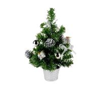 30cm Silver Dressed Christmas Tree