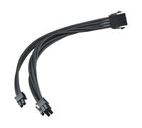 30cm SilverStone PP07E-PCIB 8-pin to PCIe 8-pin (6+2) Extension Cable, Male to F