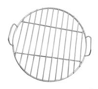 30cm Stainless Steel BBQ Grill Rack with Handle - Outdoor Baking Tray for Camping, Picnics, and Grilling - Perfect for Barbecue Lovers
