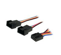 30cm StarTech.com 4 Pin Fan Power Splitter Cable, 1x 4-pin Molex (Female), 2x 4-