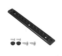 30CM Track L Track Single Bolt Anchor Featuring Quick Release Ring Spring Bolt for Reliable Attachment of Cargo on For RVs and Trailer Surfaces (Black 350MM)
