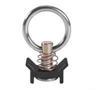 30CM Track L Track Single Bolt Anchor Quick Release Ring Spring Bolt for Cargo Securing on For RV, Trailers, and Pickup Trucks (Black Pull Ring)