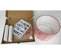 30cm Twin Pack Lampshade Making Kit for Ceiling or Table lamp..DIY. Includes Wooden Stick (30cm Twin Pack, Drum)