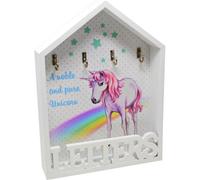 30Cm Unicorn Letter Rack 4 Key Holder Organiser Home Storage Wall Mounted