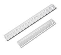 30CM White Aluminium Cutting Ruler, Aluminium Cutting Rulers with Raised Grip, Metal Safety Ruler,Multifunctional Precision Metal Safety Rulers for Craft, DIY, School, Precision Length Measurement