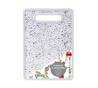 (30cm x 20cm - White) Black & White Speckled Marble Effect Chopping Board Cutting Board Kitchen Plasti