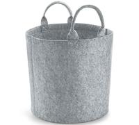 (30cm x 30cm, Grey Melange Melange) Bagbase Felt Laundry Basket