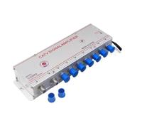 30DB 1030MK8 1 Input 8 Output Cable TV Signal Booster, Analog Digital Cable TV Signal Amplifier Professional，Tool Set