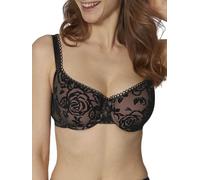 30E Triumph Velvet Rose Bra Spotlight WHP Half Cup Padded Black Bras Lingerie