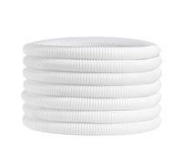 30ft Dog Cat Cord Protector Electric Wires Covers Wire Loom Tubing Protect Wires from Rabbits, Cats and Other Pets White