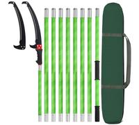 30Ft Pole Pruning Saw for Tree Trimming,Manual Pole Saw Trimmer Extendable,Garden Tools for Palm Oak High Branches,Cuts Clean and Fast