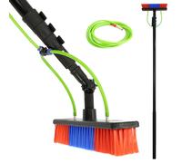 30ft Telescopic Water Fed Window Cleaning Pole Extension Brush Glass Cleaner