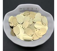 30g 12x20mm Flat Oval Shape Loose Sequins Paillettes for Sewing,Shoes,Hat DIY,Crafts Accessories-Light Golden-150g