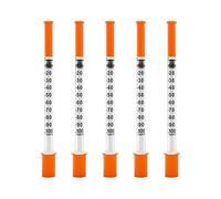 30g 1ml/cc 1/2-inch Insulin Syringe with Needle (13mm) - Pack of 100, Individually Sealed