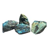 30g-200g Natural Labradorite Rough Mineral Moon Stone Fish Tank Landscape Crystal Raw Stone for DIY Home Decor ,110-200g