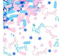 30g Baby Shower Decorations Boy or Girls, Gender Reveal Decorations, Baby Shower Confetti with Bottles Diamonds Stars Party Sprinkles Decor Confetti for Kids Birthday Party Supplies