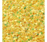 30g/Bag PVC Star Sequins 3.0mm Color Glitter Loose Paillette for DIY Nail Art Decoration Supplies Hair Accessories Beauty Makeup-Gold Yellow-3.0mm