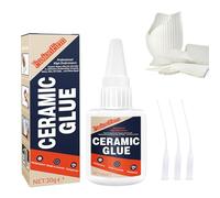 30g Ceramic Glue, Super Glue. Instant Ceramic Super Glue for Porcelain and Pottery Repair, Fast Drying, Heat Resistant, Waterproof Strong Adhesive for Bonding Ceramic, Dishes, Tiles, DIY Crafts