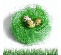 30g Green Easter Grass, Artificial Grass for Art and Craft, Shredded Tissue Gift Packaging Easter Basket Filling Egg Stuffer Party Supplies