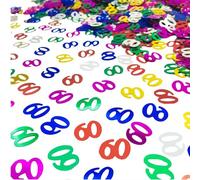 30g Multicolour 60th Birthday Confetti Foil Metallic Glitz Table Scatter Sprinkles Age Bday Party Decorations