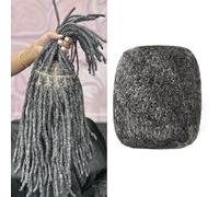 30g Natural Afro Human Hair for Locks (18 Inches, #Salt&Pepper, 1 Pack)