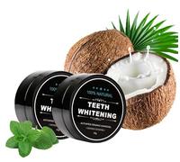30g Natural Coconut Activated Carbon Teeth Whitening Powder - Cleaning & Gum Removal Toothpaste (2PC)