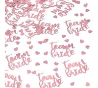 30g Rose Gold Hen Party Confetti - Team Bride Bachelorette Party Decor Hen Do Accessories, Engagement Wedding Shower Decorations & Hen Do Night Bag Fillers (Glitter Table Scatter Confetti)