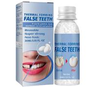 30g Temporary Tooth Filling Repair Kit,Temporary Tooth Restoration Kit,Repair Beads Tooth Repair Kit,Moldable Tooth Filling Repair Kit,False Teeth for Temporary Tooth Filler,DIY Tooth Repair Granules
