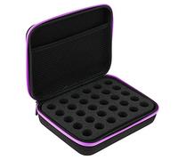 30grids EVA Essential Oils Organizer, 5ml 10ml 15ml Storage Travel Cases (Purple)