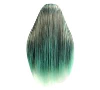 30inch Long Hairdressing Training Head For Hairstyle 100% High Temperature Synthetic Hair Nice Dummy Doll Heads For Hairdresser(Black)