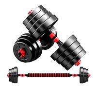 30KG Dumbbells Barbell Set Dumbbell With Connecting Rod Adjustable Dumbbells set Adjustable Lifting Training Set Black