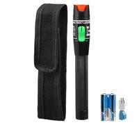 30KM Visual Fault Locator Fiber Optic Tester Red Light VFL Pen with 2.5mm Universal Connector & FC Male to LC Female Adapter Fibre Optic Cable Tester Detector for Network FTTH CATV Telecommunications