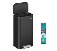 30L/50L Kitchen Bin Soft-Close Lid, Ink Black / 30L