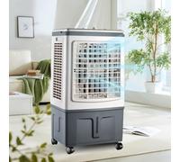 30L Air Cooler for Whole House, Pro Evaporative Cooler Mechanical, Manual Rotary Knobs, 2 Ice Crystal Boxes