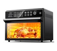 30L Air Fryer Oven, 18 in 1 Presets Dual-Cook Function Air Fryer, 360°Hot Air Circulation Technology/Digital Knob/LED Touch Panel/Timer & Temperature Control, Oil-Less Cooking, 7 Accessories, 1800W