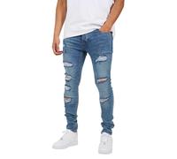 (30L, Blue) Brave Soul Mens Denim Skinny Jeans